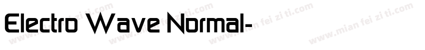 Electro Wave Normal字体转换